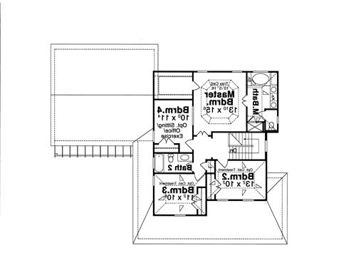 Second Floor image of HAWTHORNE-C House Plan